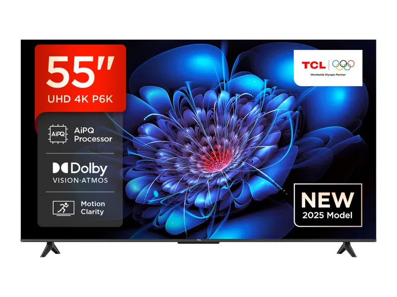 TCL 4K LED HDR Google Television With Dolby Audio- P6K