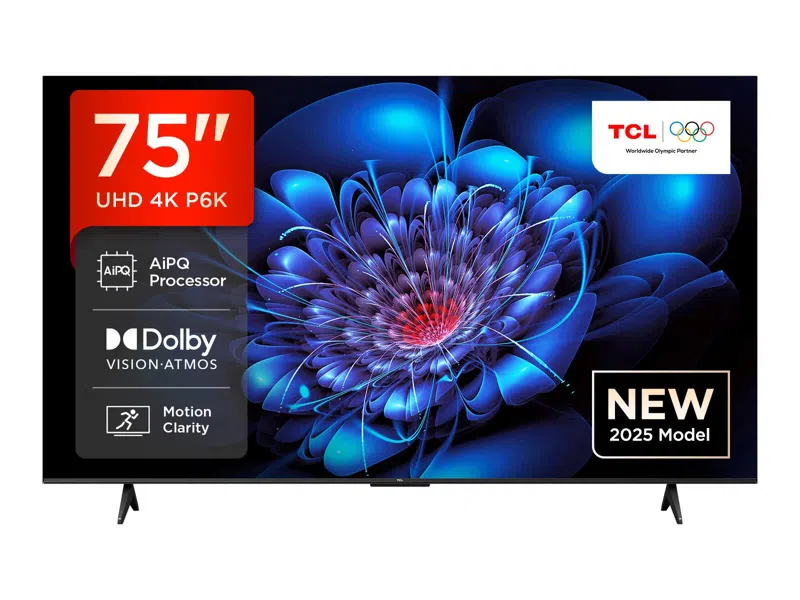 TCL 4K LED HDR Google Television With Dolby Audio- P6K