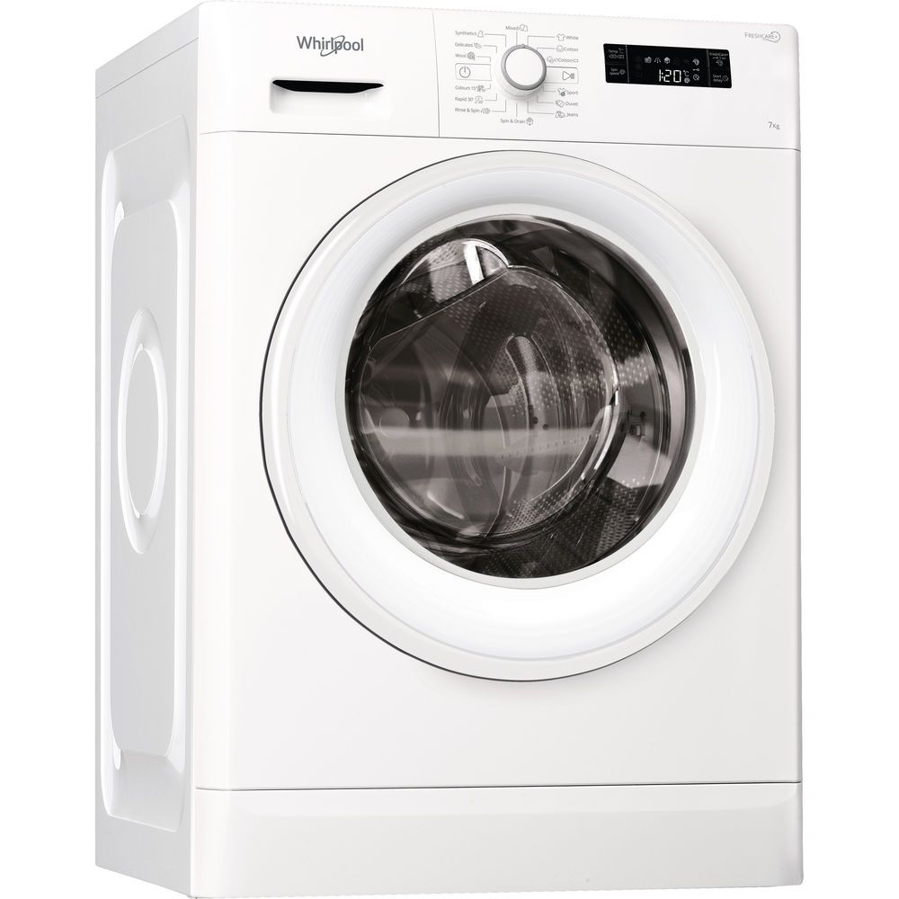 Whirlpool freestanding front loading washing machine: 7kg - FWFP710521WH GCC