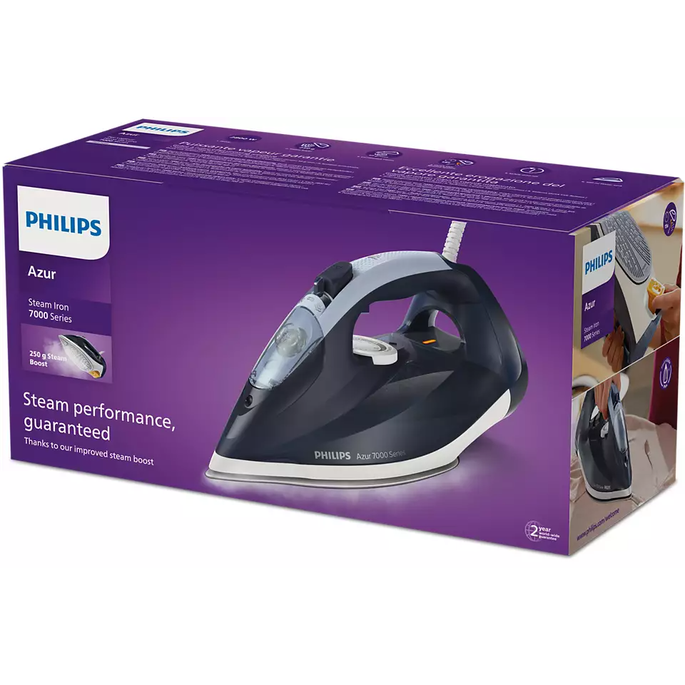 Philips 7000 Series HV Steam Iron Dark Blue DST7030/26