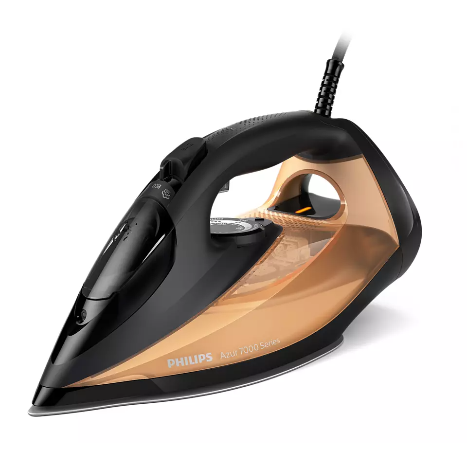 Philips 7000 Series HV Steam Iron Black/Gold DST7040/86
