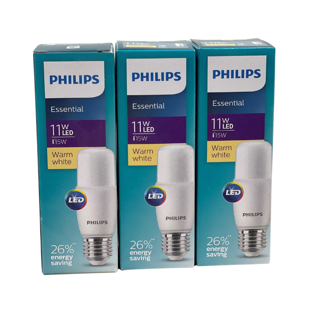 PHILIPS DLSTICK 11W E27 3000K - 3 pack bundle