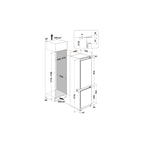 Whirlpool built in fridge freezer 284LTR - ART 6500 D EX