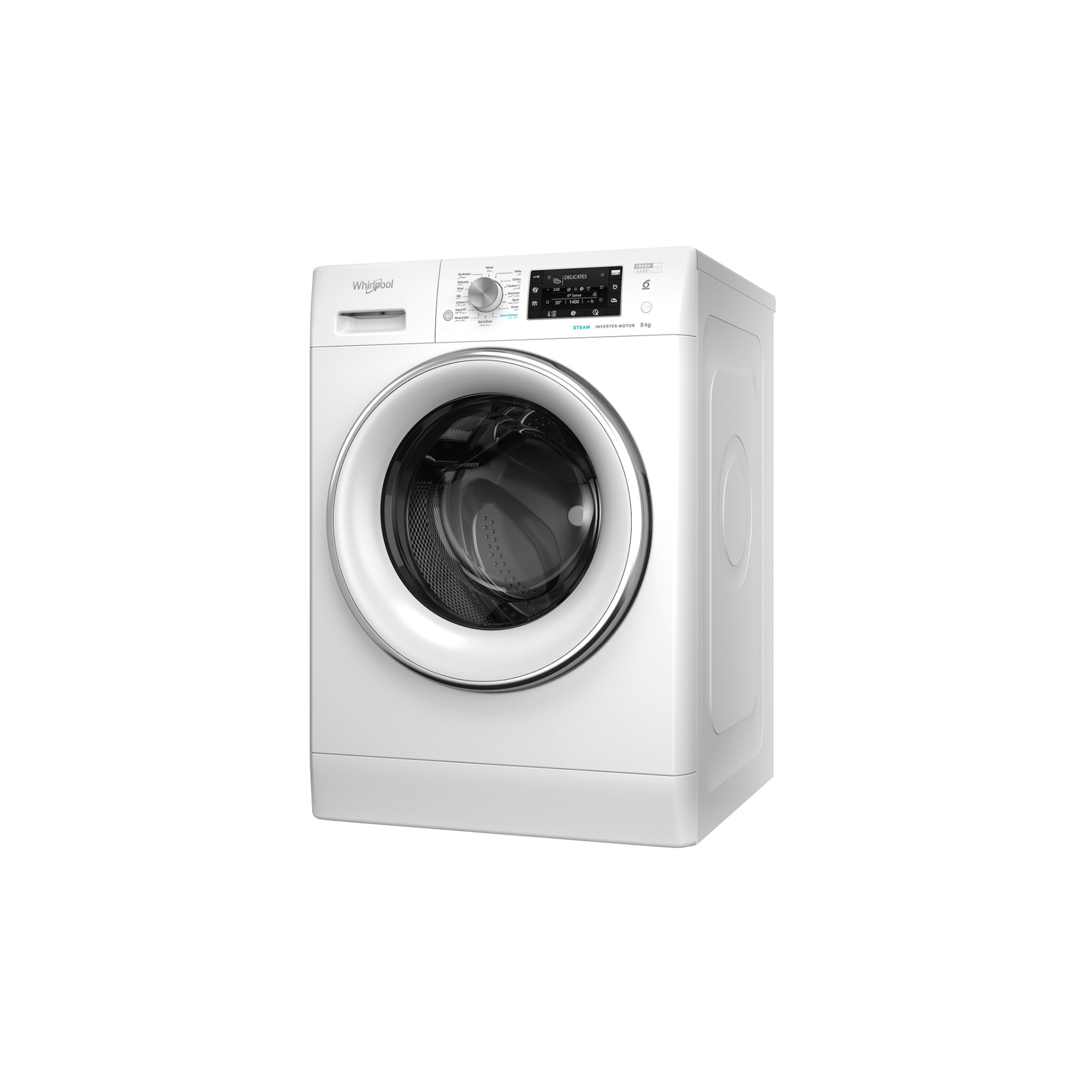 Whirlpool freestanding front loading washing machine: 9 kg FFD 9469 CV GCC