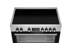 Whirlpool 90x60 Full Electric Cooker, Vitro Ceramic, WR90 EV830208 XME, 97L Oven Capacity, 1 Expandable Burner, 3 layer glass door removable