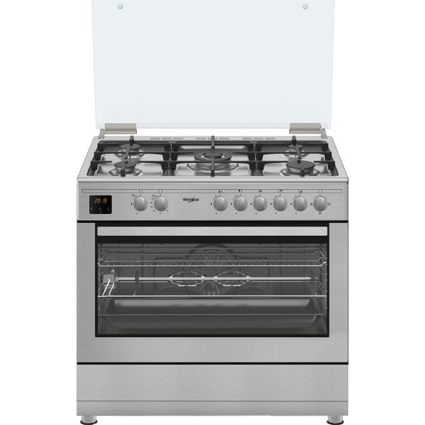 Whirlpool 90Cm Gas Cooker With Display And Fan - WM9GC6DCX/MEA
