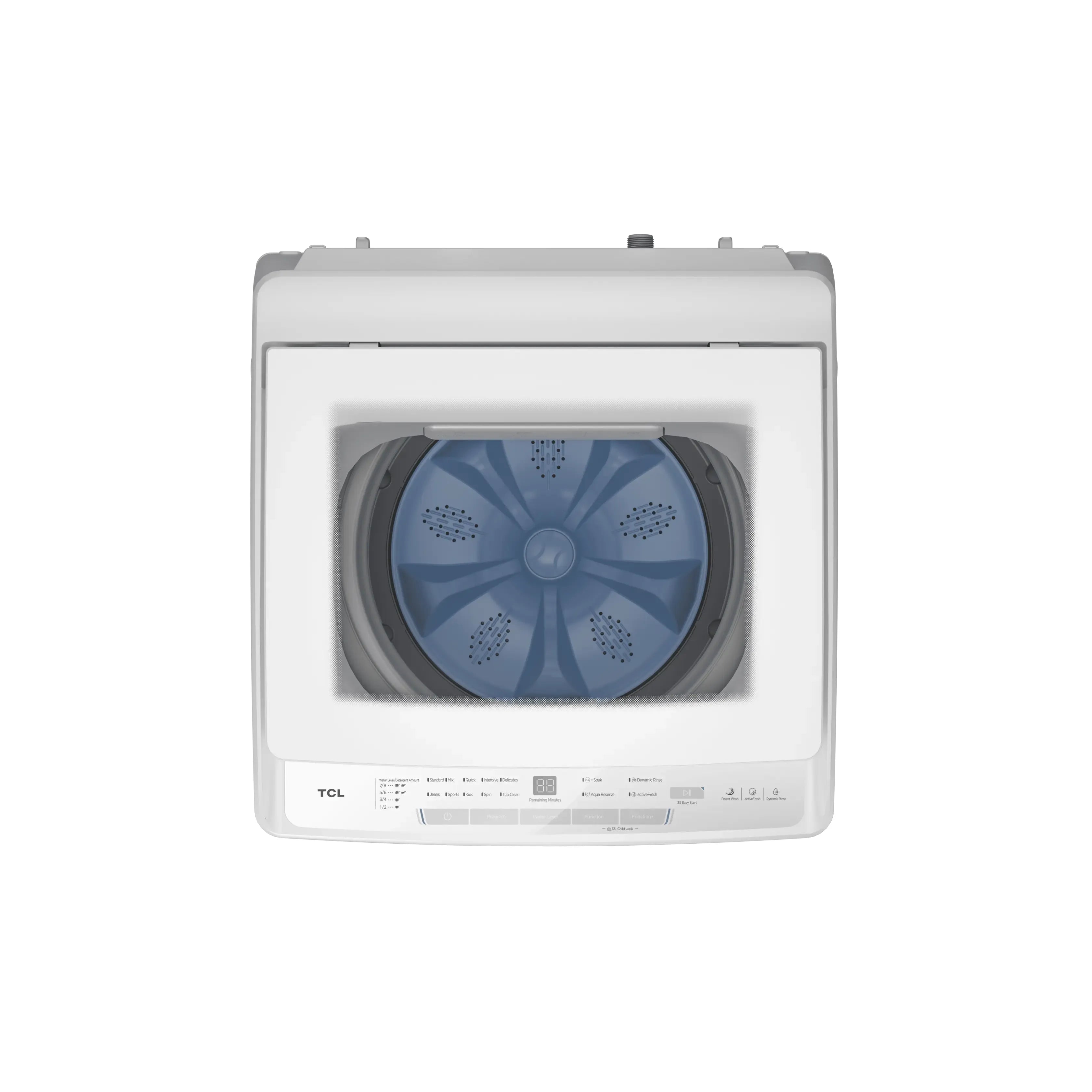 TCL Top load washer 8kg - F408TLW Mohammed Fakhroo& Bros.