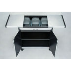 Vincenti 3 SS dish food warmer trolley Keeps food Warm for hours- Family- Ramadan Special- VFWT3D/S23