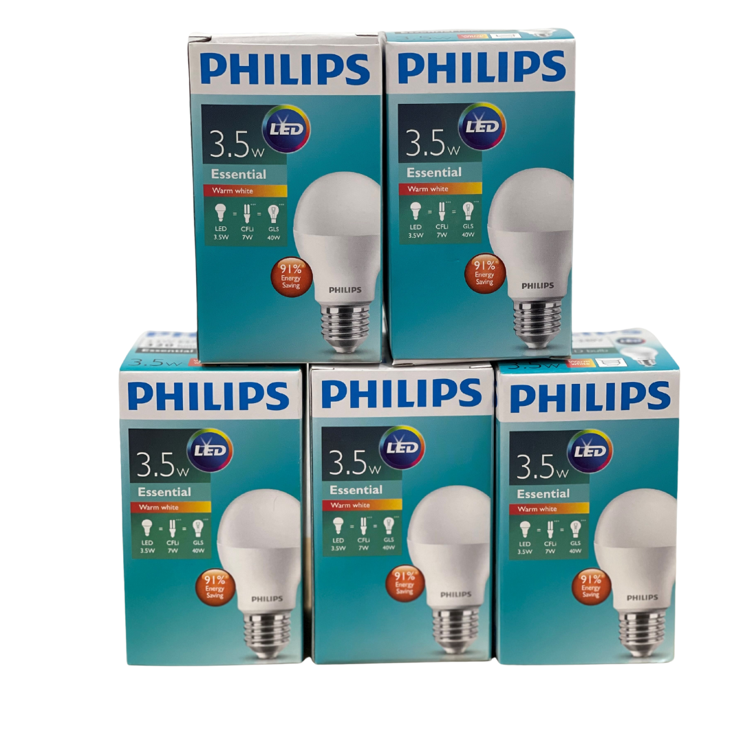 PHILIPS ESS LED BULB 3.5W E27 - 5 pack Bundle offer