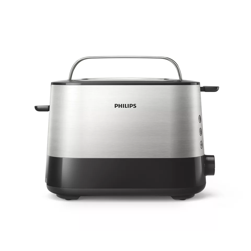Philips Toaster With Extra Wide Slots - Black - HD2637/91