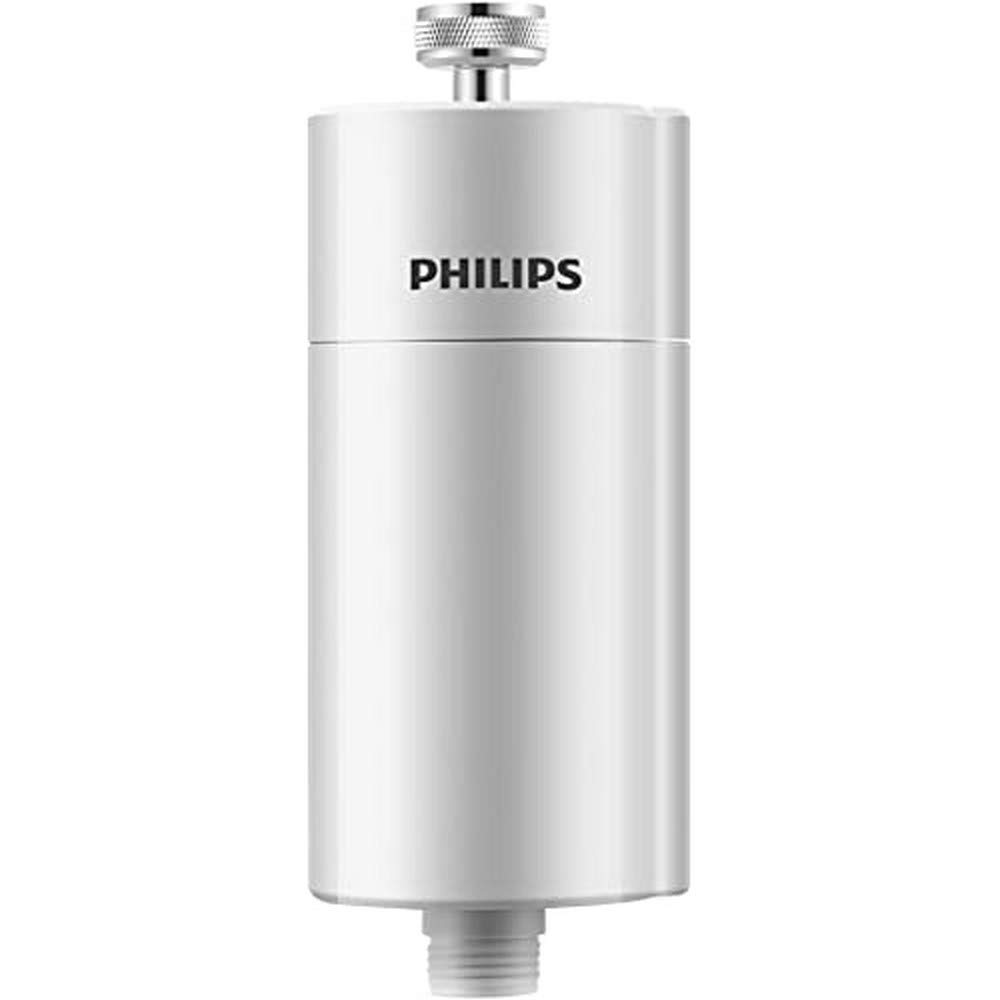 Philips AWP1775WH - In-Line Shower Filter - Reduces Chlorine by up to 99 Percent I Easy to Instal I Fits all UK and Eire Shower hoses and taps I White
