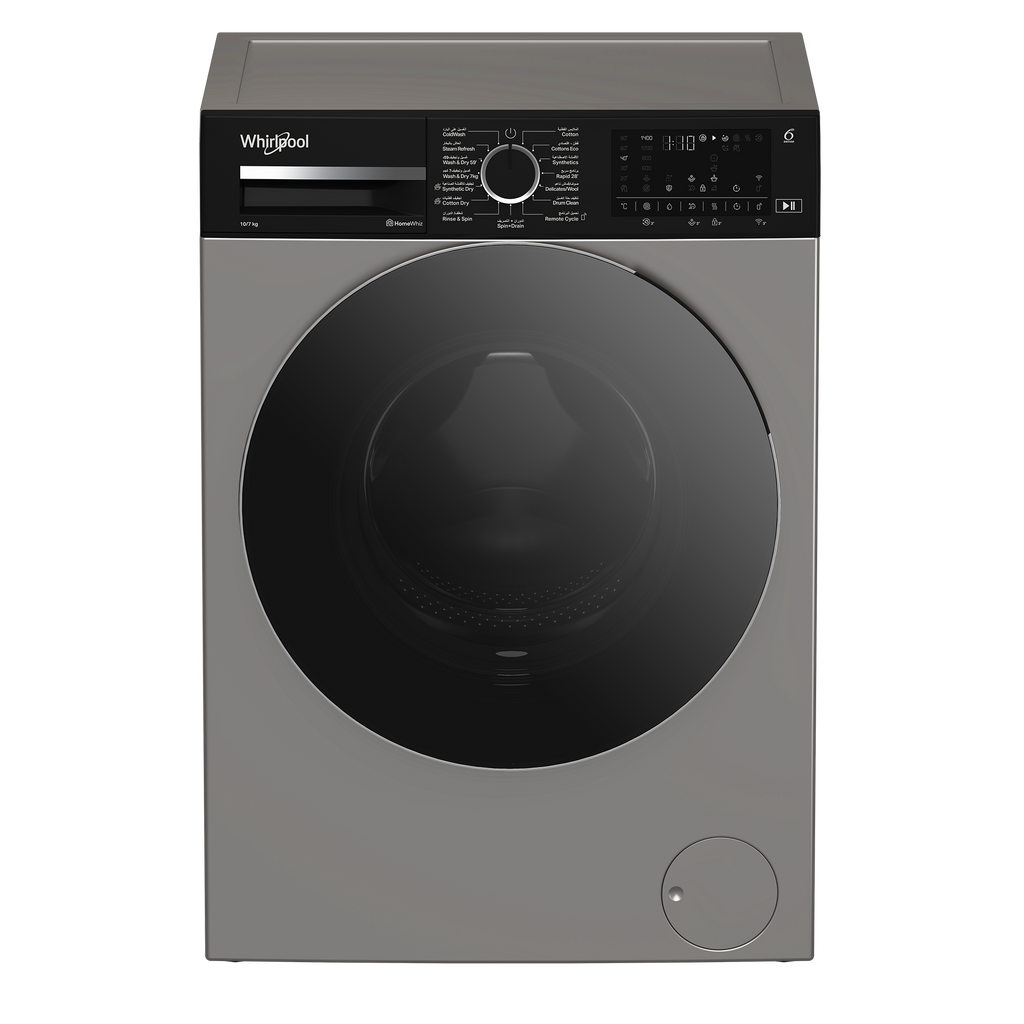 Whirlpool Freestanding Washer Dryer (10 kg / 7 kg, 1400) - WWD 107143D SBME