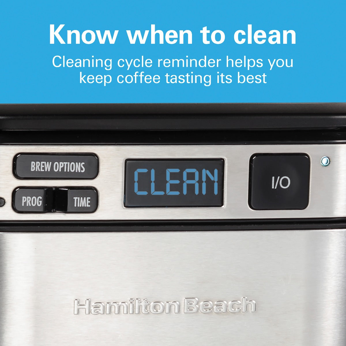 Hamilton Beach FrontFill® 12 Cup Programmable Coffee Maker, 1.7L Glass carafe, 950W, Wake up ready, 3 brewing options, Reusable mesh filter, Clean reminder, Auto shut off, 46310-ME