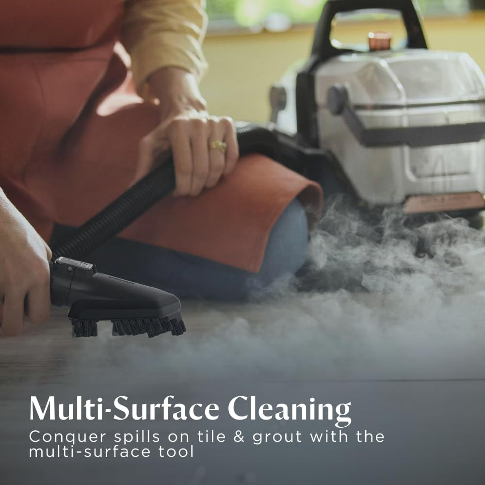 Bissell SpotClean HydroSteam 3700E – Portable Deep Cleaner with Hydrosteam Technology, Powerful Stain Removal for Carpets with Power of Steam, Compact & Lightweight
