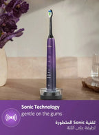 PHILIPS Sonicare DiamondClean 9000 Electric Toothbrush, 1 Brush Head, Aqua 1000% More Plaque Removal¹, Visual Pressure Sensor, 12 Brush Settings, App Connected, 14-Day Battery, Travel Case-HX9911 Mohammed Fakhroo& Bros.