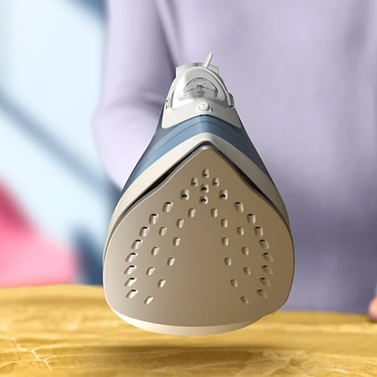 Philips Steam Iron 2000 Series - 2000W, 25 g/min Continous Steam, 100g Steam Boost, Non-Stick Soleplate, Drip-Stop, 4 Settings, Light Weight, Blue - DST2010/26 Mohammed Fakhroo& Bros.
