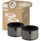 Philips Genuine 3-In-1 Pre-Filter + NanoProtect HEPA + Active Carbon Replacement Filter (2 Pieces)- FY4200/30, Up to 12 months lifetime, For PureProtect Air Purifiers AC4220 & AC4221