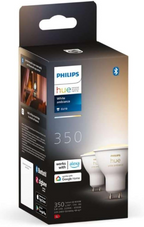 Philips HUE White Ambiance Smart Light Bulb 2 Pack [Gu10 Spot] With Bluetooth, Works With Alexa, Google Assistant And Apple Homekit