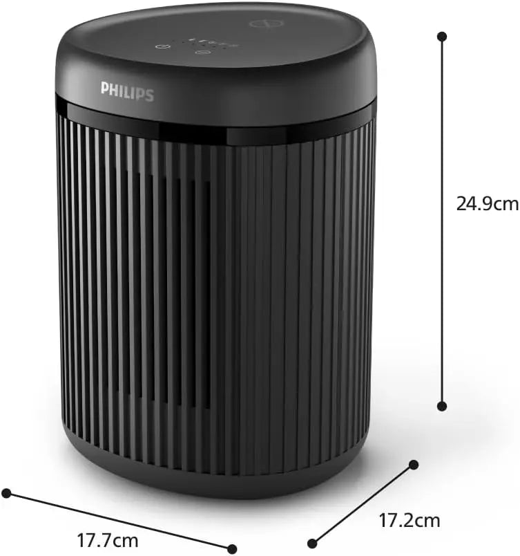 Philips Compact Heater, For Rooms Up To 15m², 1500W Heating 2000 Series, Rapid 2s Heating, 5 Safety Features, 5 Modes, Whisper Quiet 24dB(A), Dark Grey, CX2120/01 Mohammed Fakhroo& Bros.
