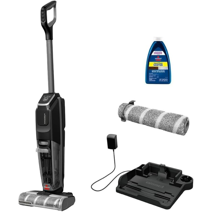 BISSELL 4000E Omniforce Edge Cordless Wet & Dry Vacuum Cleaner- Powerful Suction & Mop For Hard Floors And Rugs