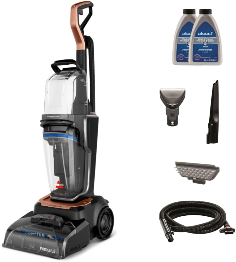Bissell PowerWash HydroSteam™ 4201K – Carpet & Upholstery Cleaner with HydroSteam™ Technology, Steam Pretreat Mode, XL DirtLifter PowerBrush & Easy-Clean Brush Roll