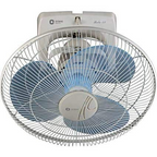 Orient Electric Roto-53 400 MM high speed wall mounted cabin fan (White & Blue)