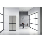 ثلاجة ويرلبول الأمريكية جنبًا إلى جنب: لون ستانلس ستيل - WQ9 B1L المملكة المتحدة 