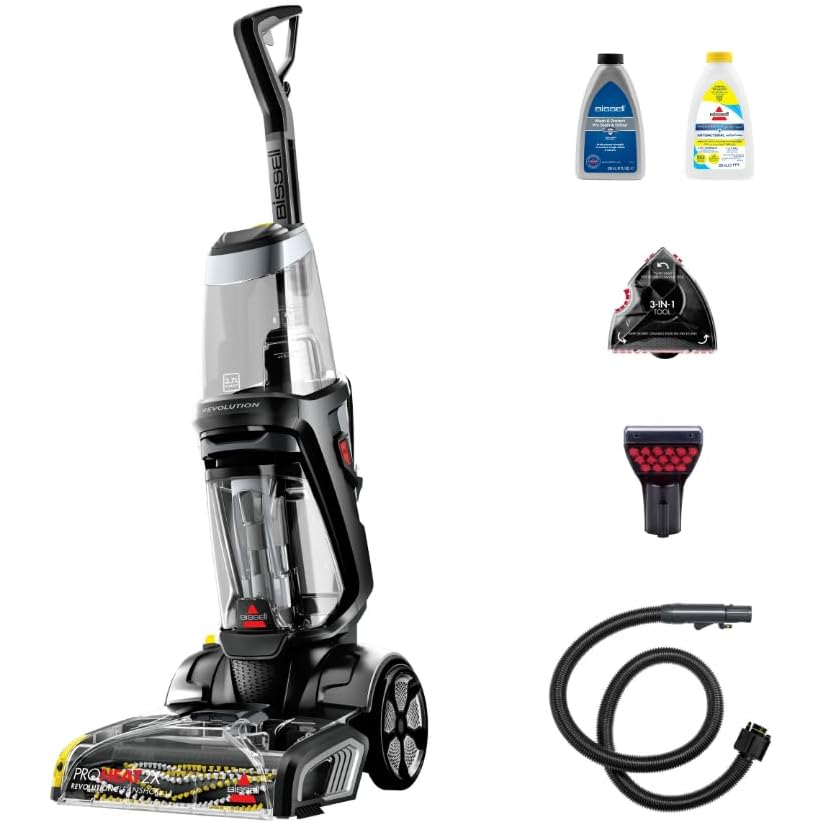 Bissell ProHeat 2X Revolution Cleanshot 2066E – Upright Carpet Cleaner with HeatWave Technology, Powerful Stain Removal, Large 10kg, Ideal for Tough Stains & Deep Cleaning