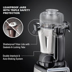 Hamilton Beach Professional Juicer Mixer Grinder, 1400W, 3 Stainless Steel Leakproof Jars & Tritan lids, 13 digital settings, Upto 18000 RPM, Triple Motor Overload Protection,2 yr warranty, 58770-SAU