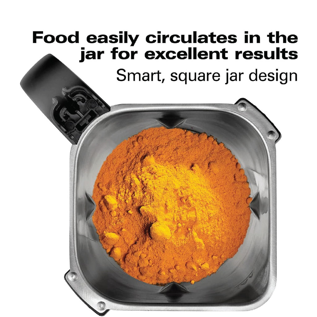 Hamilton Beach Professional Juicer Mixer Grinder, 1400W, 3 Stainless Steel Leakproof Jars & Tritan lids, 13 digital settings, Upto 18000 RPM, Triple Motor Overload Protection,2 yr warranty, 58770-SAU