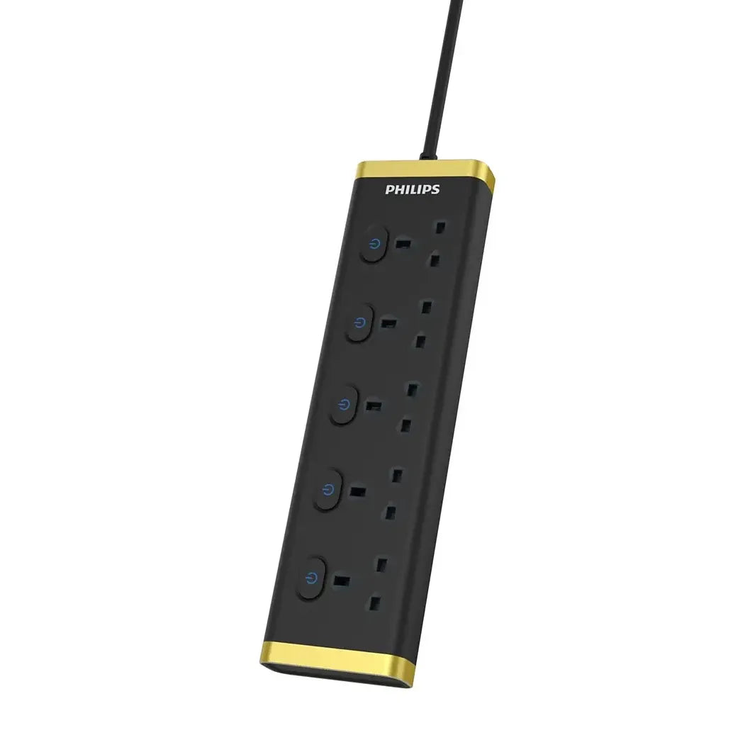 Philips Power Extension CHP3456BB/89 - 5 Outlets & 3 Meters Mohammed Fakhroo& Bros.