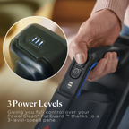 Bissell PowerClean FurGuard 4241K – 280W Self-Standing Cordless Vac with Self-Cleaning Brush Roll & Upholstery Tool with LED Headlights, 2 Removable Batteries