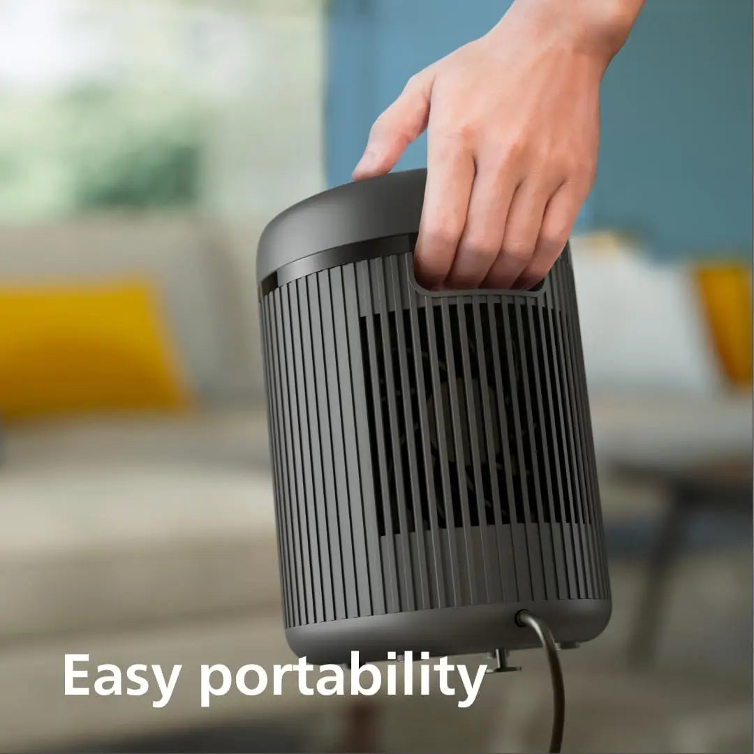 Philips Compact Heater, For Rooms Up To 15m², 1500W Heating 2000 Series, Rapid 2s Heating, 5 Safety Features, 5 Modes, Whisper Quiet 24dB(A), Dark Grey, CX2120/01 Mohammed Fakhroo& Bros.