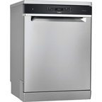 Whirlpool WFO 3O41 PL X UK Freestanding Standard Dishwasher, 14 Place Settings, 10 Programs, Inox