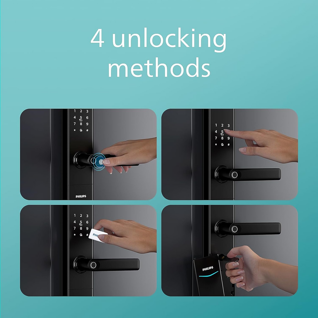 Philips Easykey DDL603E-5HWS Fingerprint Lock - Smart Lock Mohammed Fakhroo& Bros.