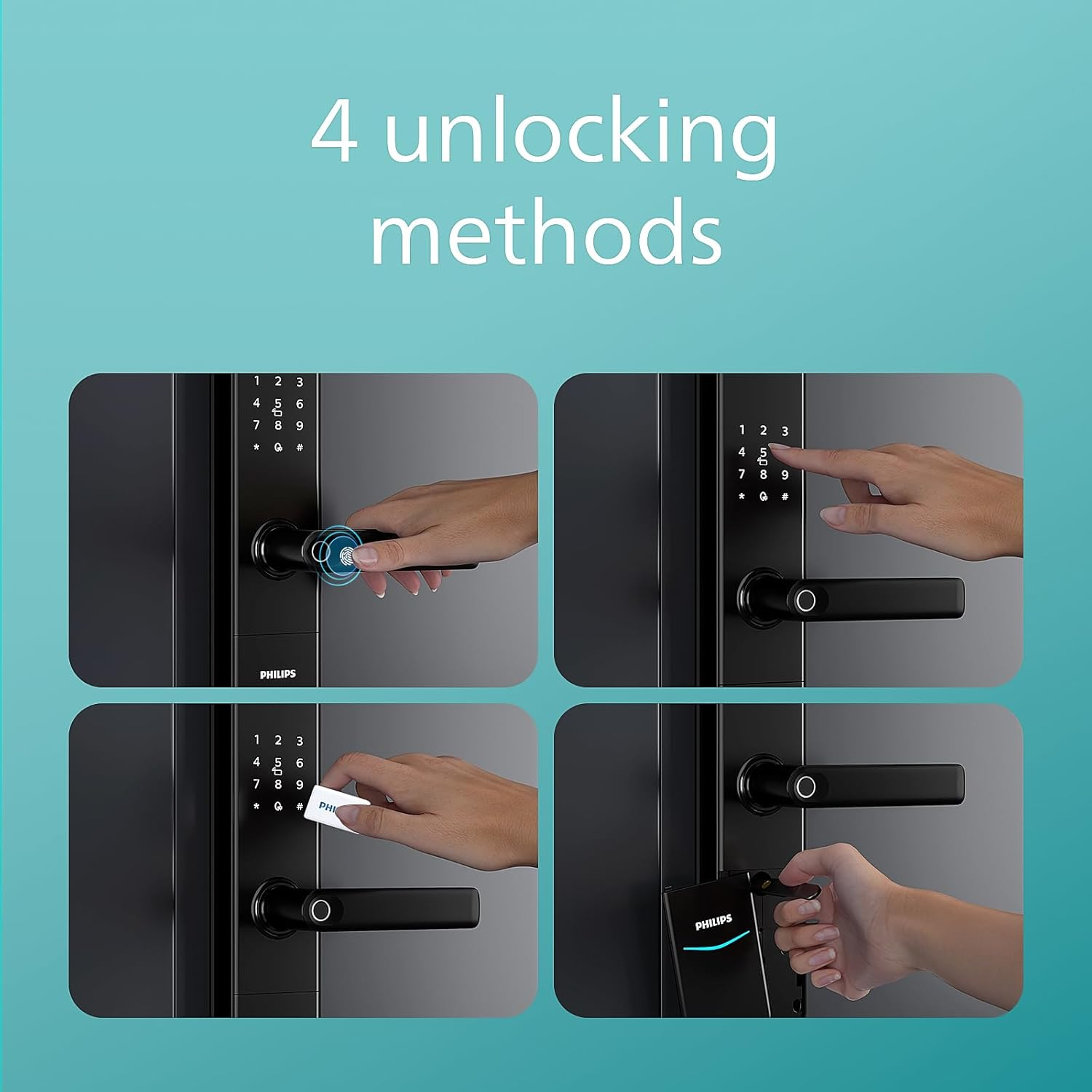 Philips Easykey DDL603E-5HWS Fingerprint Lock - Smart Lock Mohammed Fakhroo& Bros.