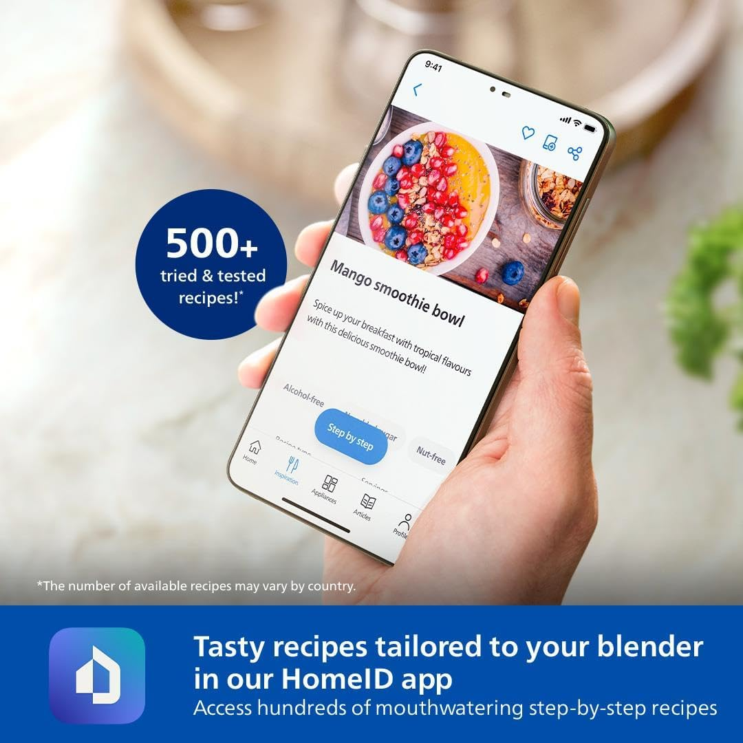 Philips Blender 5000 Series - Personal Blender, 1000W, 700ml Tumbler + 2 Extra, 1 Speed, ProBlend Plus Technology - HR2767/00 Mohammed Fakhroo& Bros.