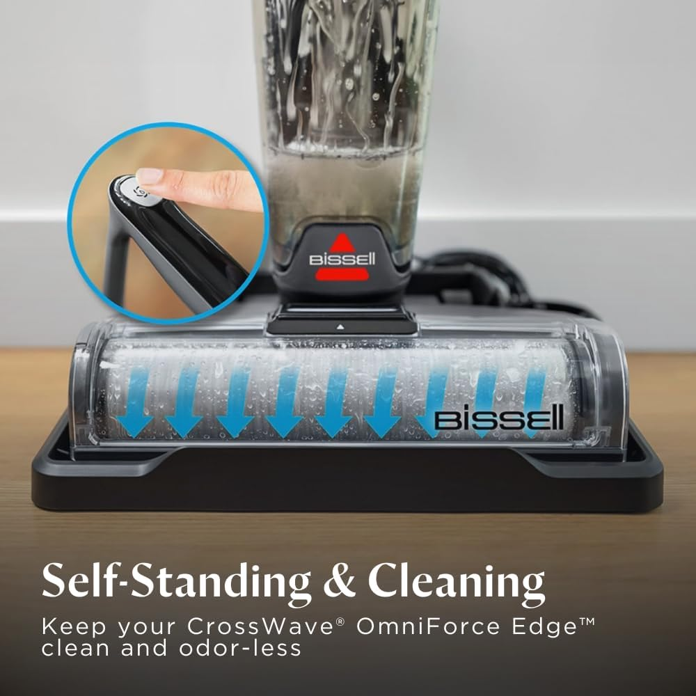 BISSELL 4000E Omniforce Edge Cordless Wet & Dry Vacuum Cleaner- Powerful Suction & Mop For Hard Floors And Rugs