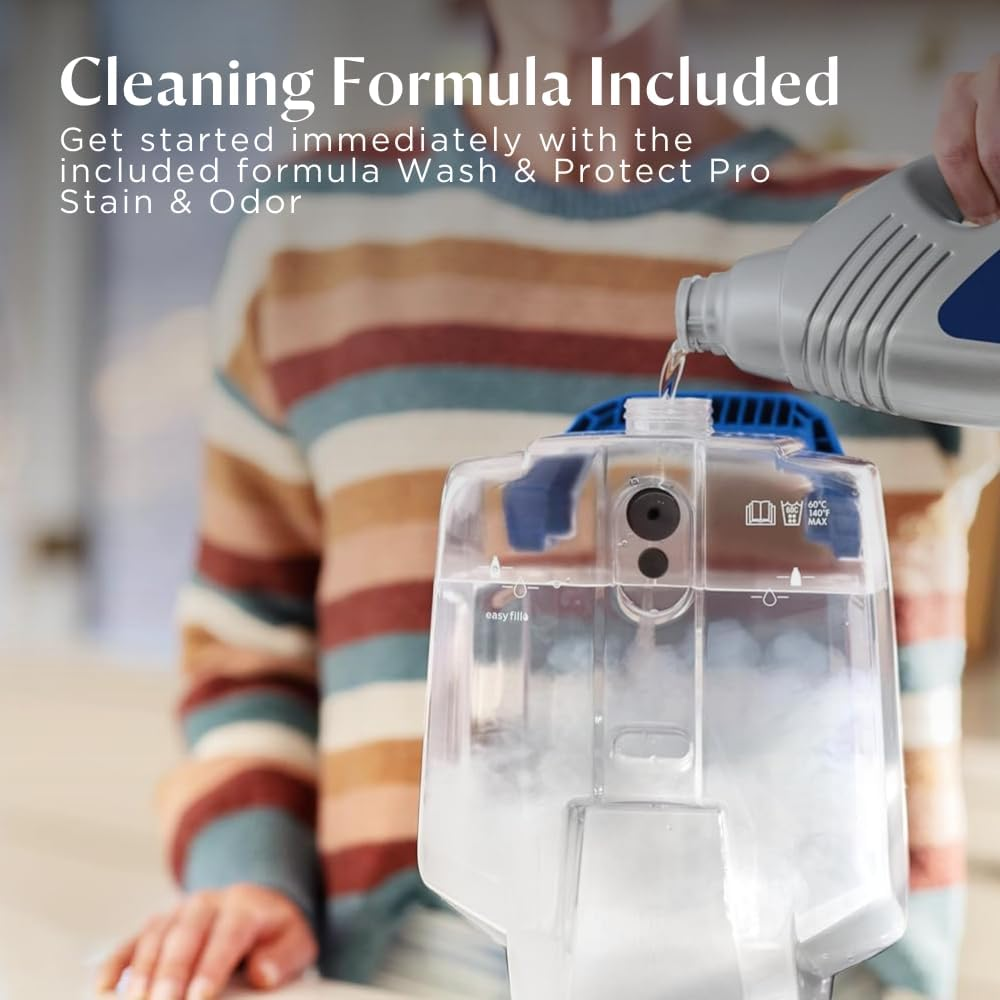 Bissell PowerClean 2X Carpet & Upholstery Washer 3878K – Powerful Suction, Motorized Brushroll for Deep Cleaning, Ideal for Tough Stains & Tough Messes