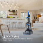 Bissell PowerClean 2X Carpet & Upholstery Washer 3878K – Powerful Suction, Motorized Brushroll for Deep Cleaning, Ideal for Tough Stains & Tough Messes