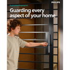 Philips DDL611-18HBS Smart Lock, Dual-Sided Fingerprint, 32mm Ultra-Slim, IP66 Waterproof, Aluminium Alloy, Works with Alexa and Google Mohammed Fakhroo& Bros.