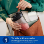 Philips Blender 5000 Series - Personal Blender, 1000W, 700ml Tumbler + 2 Extra, 1 Speed, ProBlend Plus Technology - HR2767/00 Mohammed Fakhroo& Bros.