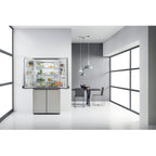 ثلاجة ويرلبول الأمريكية جنبًا إلى جنب: لون ستانلس ستيل - WQ9 B1L المملكة المتحدة 