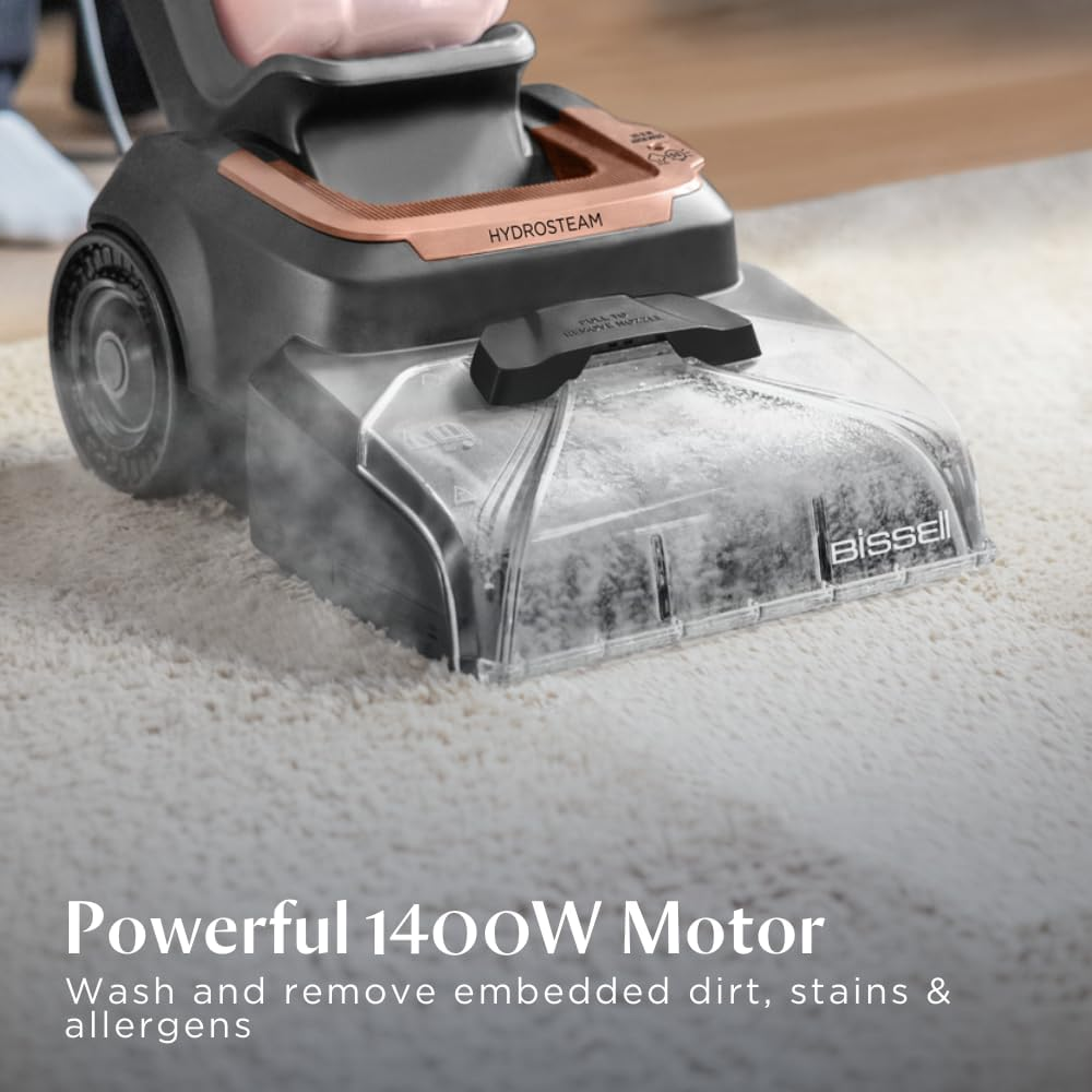 Bissell PowerWash HydroSteam™ 4201K – Carpet & Upholstery Cleaner with HydroSteam™ Technology, Steam Pretreat Mode, XL DirtLifter PowerBrush & Easy-Clean Brush Roll