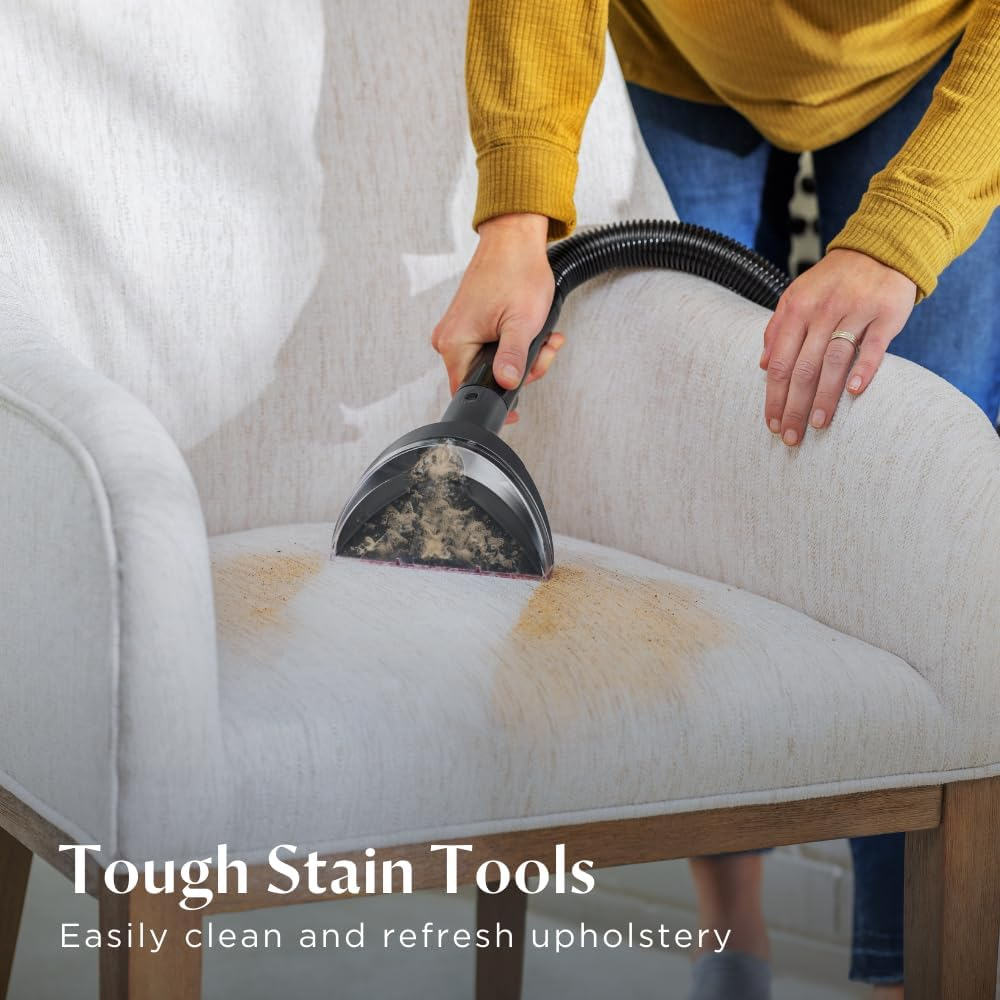 Bissell Revolution HydroSteam Carpet Deep Cleaner 3672E – The Only Carpet Cleaner with the Powerful Steam Cleaning technology for Carpets & Upholstery, Large Tank