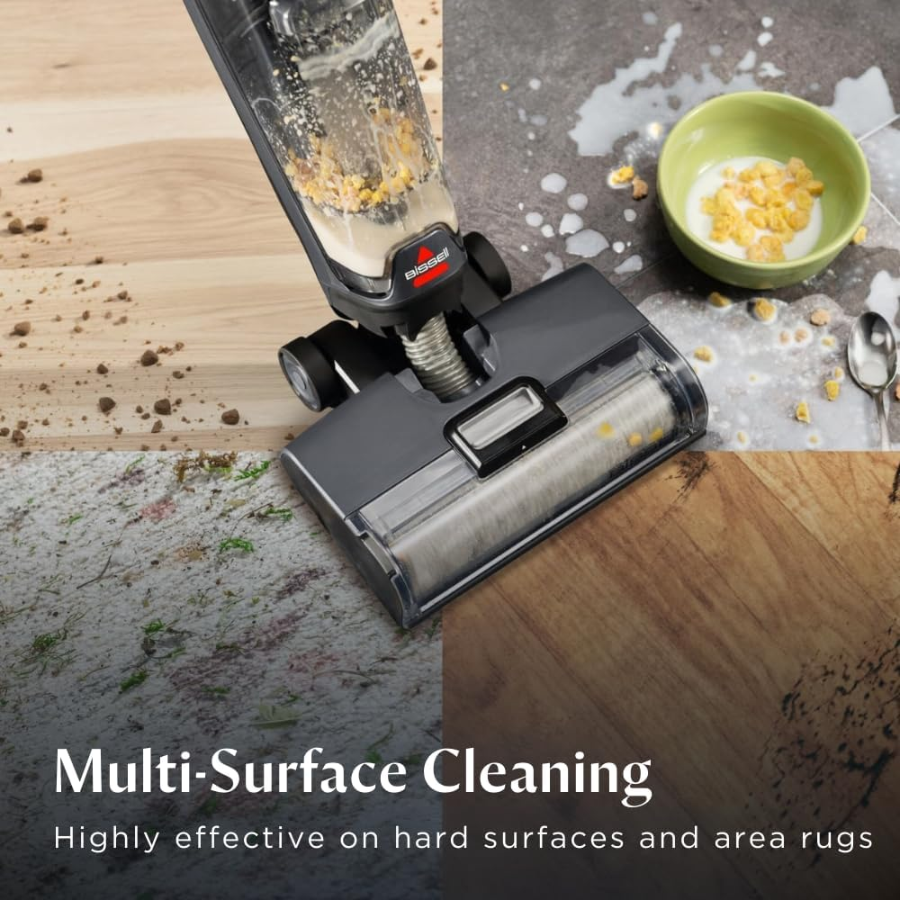 BISSELL 4000E Omniforce Edge Cordless Wet & Dry Vacuum Cleaner- Powerful Suction & Mop For Hard Floors And Rugs