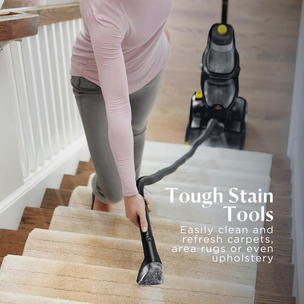 Bissell ProHeat 2X Revolution Cleanshot 2066E – Upright Carpet Cleaner with HeatWave Technology, Powerful Stain Removal, Large 10kg, Ideal for Tough Stains & Deep Cleaning