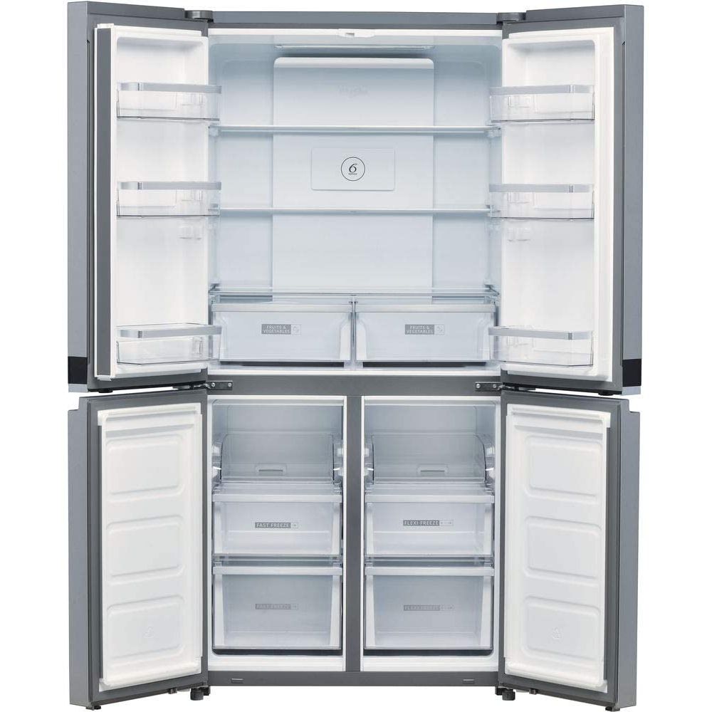 Whirlpool side-by-side american fridge: inox color - WQ9 B1L UK