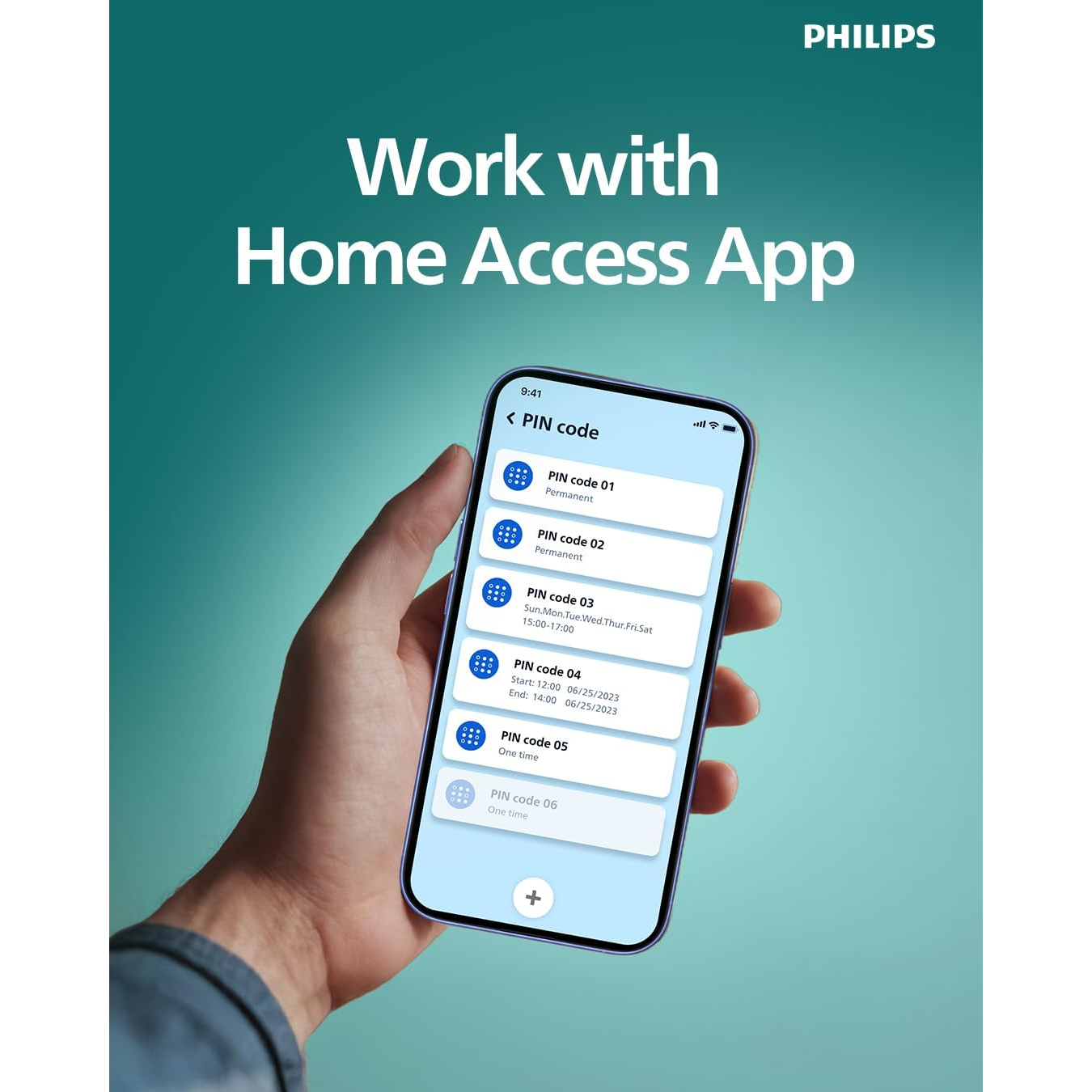 Philips DDL611-18HBS Smart Lock, Dual-Sided Fingerprint, 32mm Ultra-Slim, IP66 Waterproof, Aluminium Alloy, Works with Alexa and Google Mohammed Fakhroo& Bros.