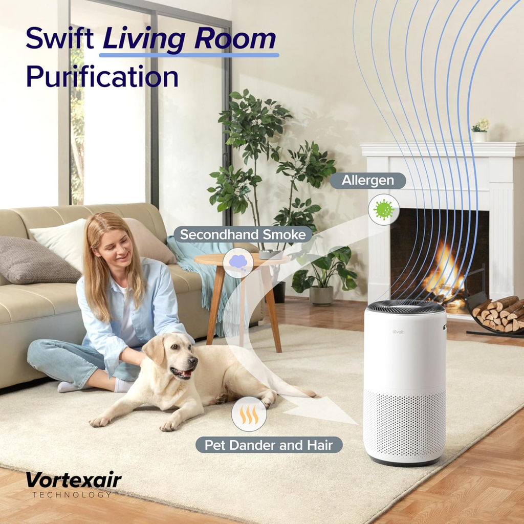 LEVOIT Air Purifiers for Large Home Bedroom 83m², CADR 400m³/h, Alexa Enabled, Filter with PM2.5 Intelligent Air Quality Sensor, Auto Mode, Air Freshener